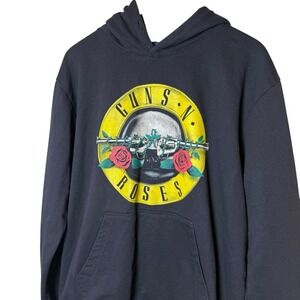 Guns N Roses 2023 Black Hoodie Size Large No Drawstring Unisex 80s Rock Music